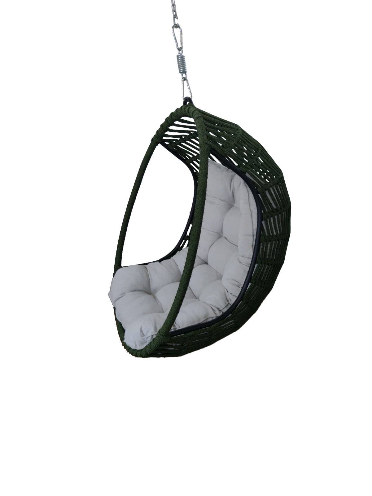 Cadeira suspensa Brune com suporte - Corda náutica - Deck & Decor