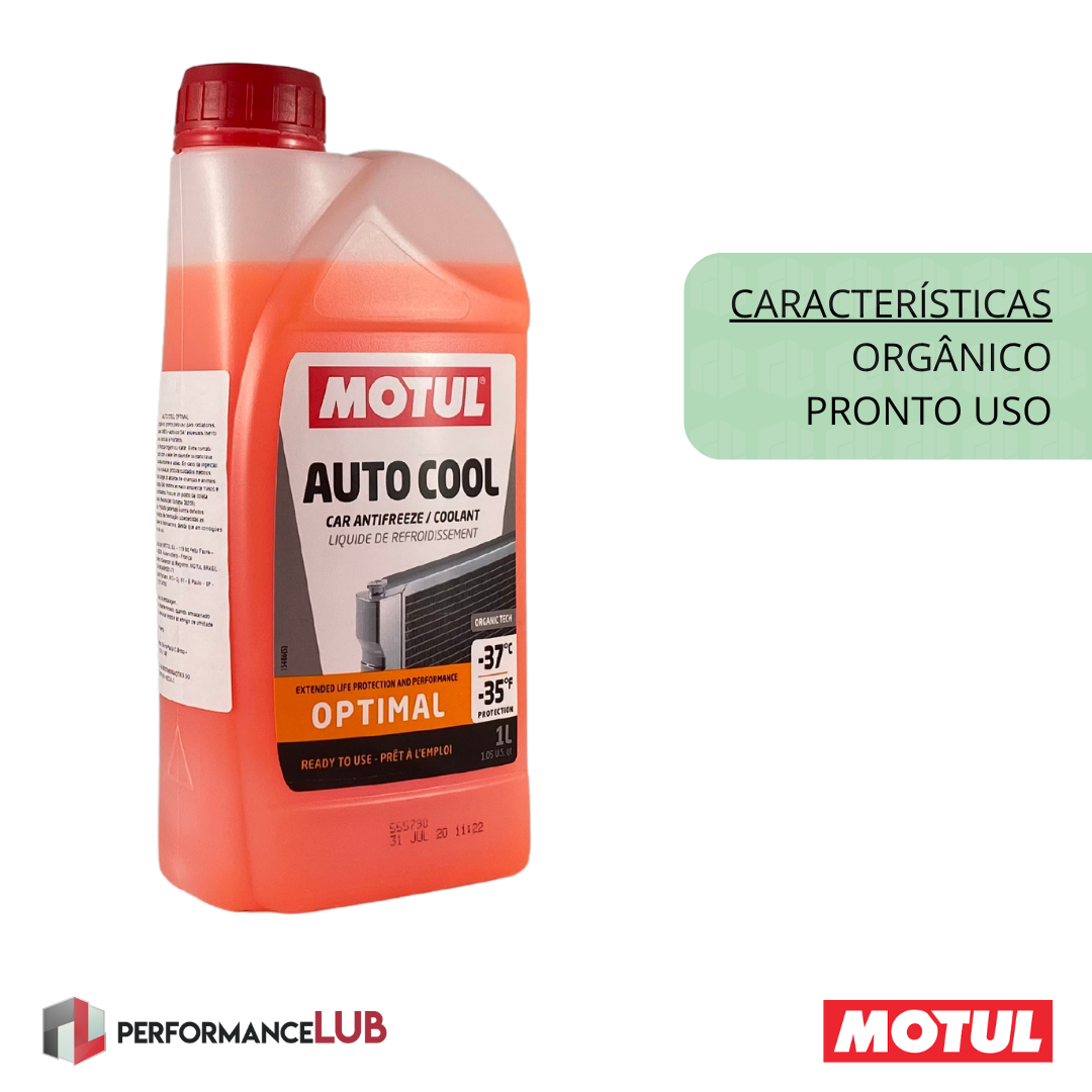 Motul Auto Cool Optimal (Pronto uso) - 1 litro - PerformanceLUB Lubrificantes Premium