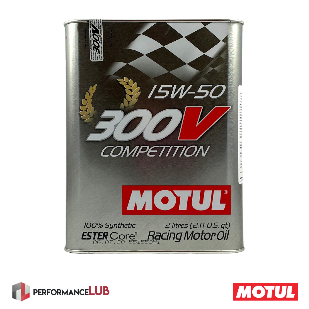 Motul 300V Competition 15W50 (API SX) - 2 litros - PerformanceLUB Lubrificantes Premium