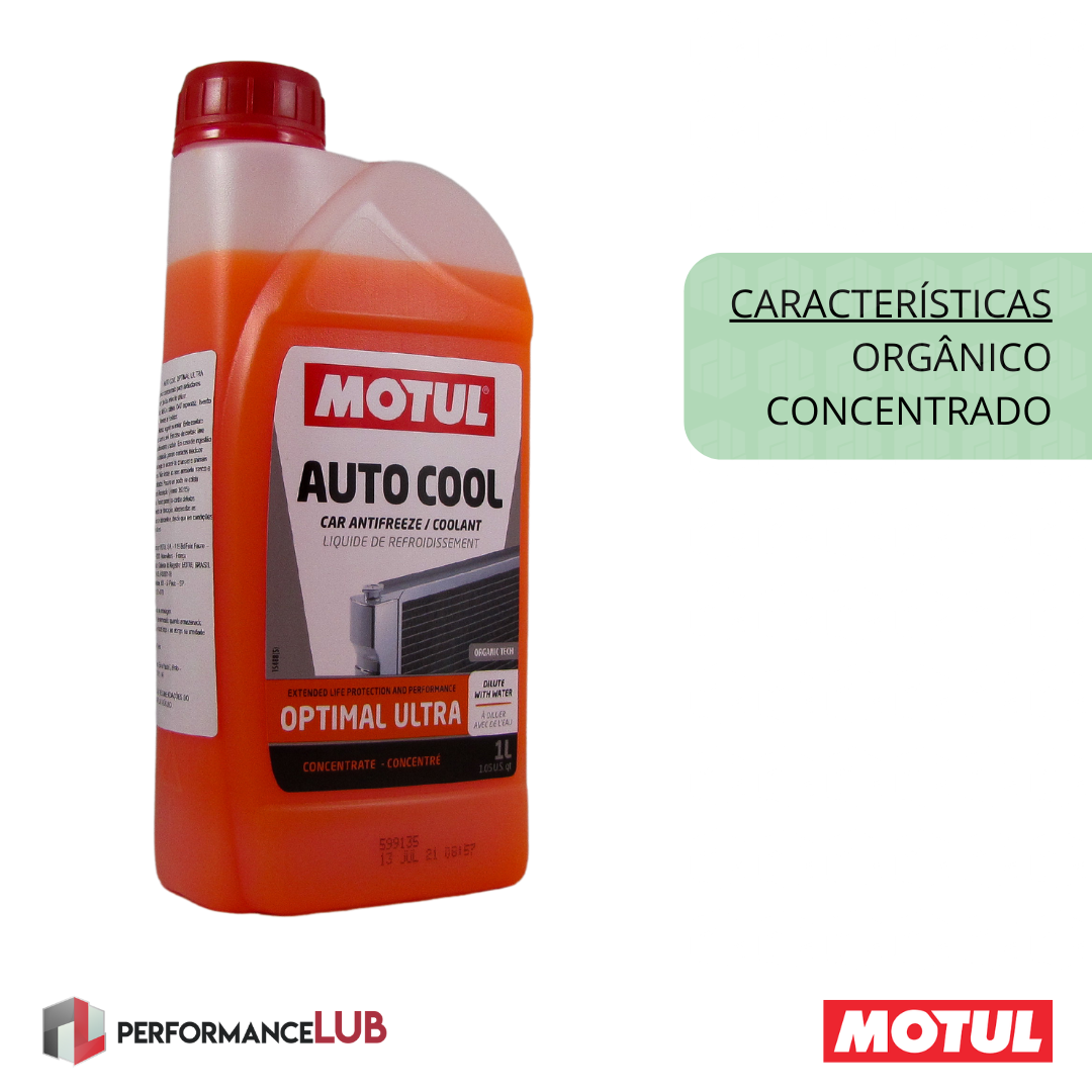 Motul Auto Cool Optimal Ultra (Concentrado) - 1 litro - PerformanceLUB Lubrificantes Premium