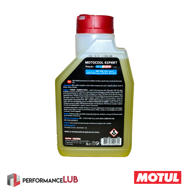 Motul Motocool Expert (Pronto uso) - 1 litro - PerformanceLUB Lubrificantes Premium