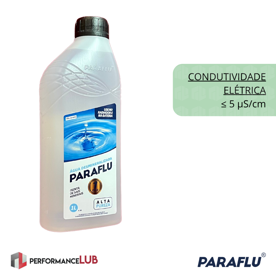Paraflu Água Desmineralizada - 1 litro - PerformanceLUB Lubrificantes Premium