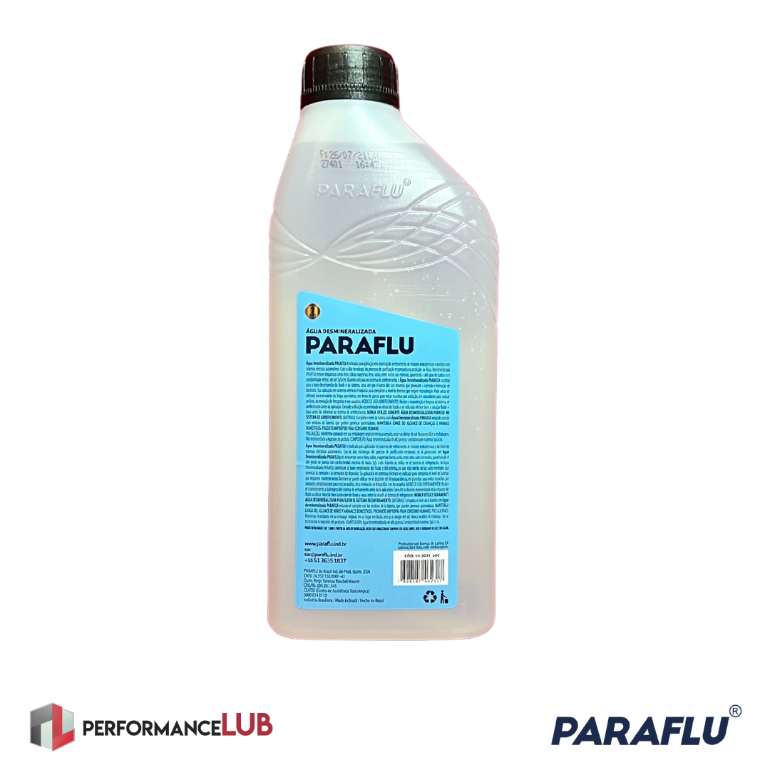 Paraflu Água Desmineralizada - 1 litro - PerformanceLUB Lubrificantes Premium