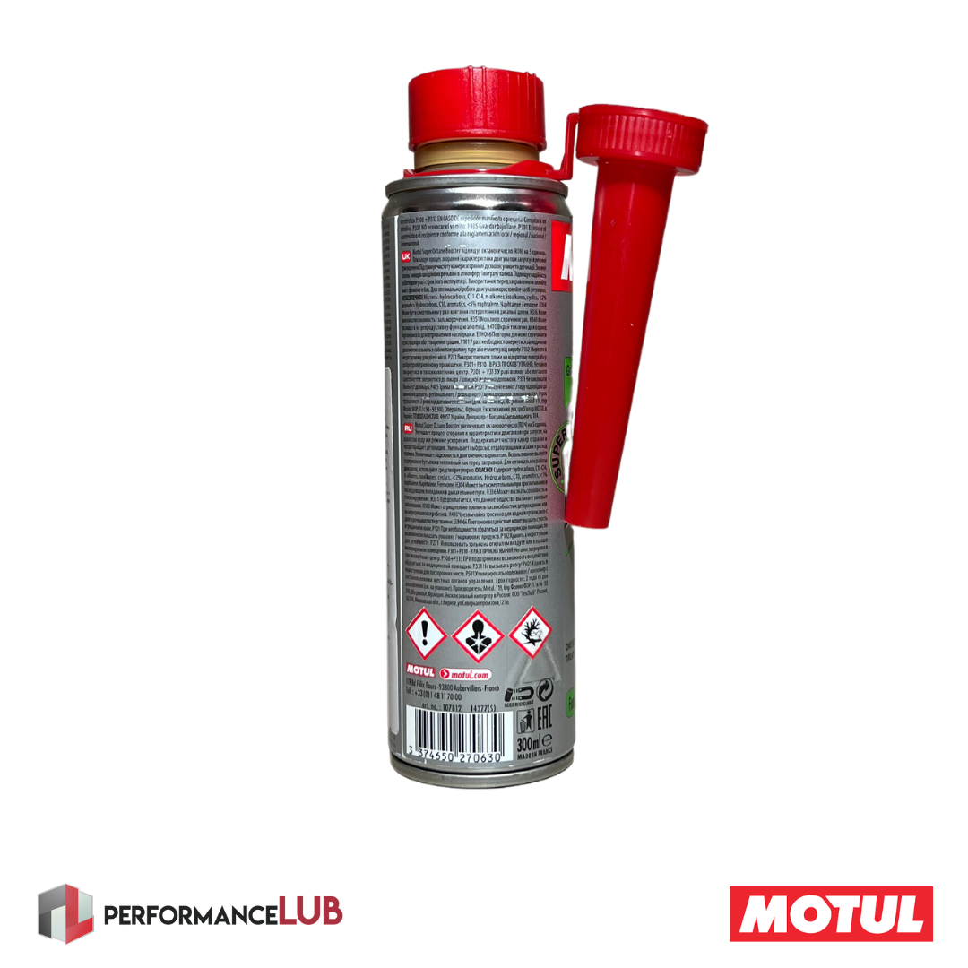 Motul Super Octane Booster (Gasolina) - 300 ml - PerformanceLUB Lubrificantes Premium