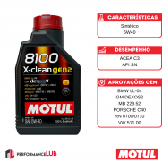 Motul 8100 X-clean gen2 5W40 (API SN) - 1 litro - PerformanceLUB