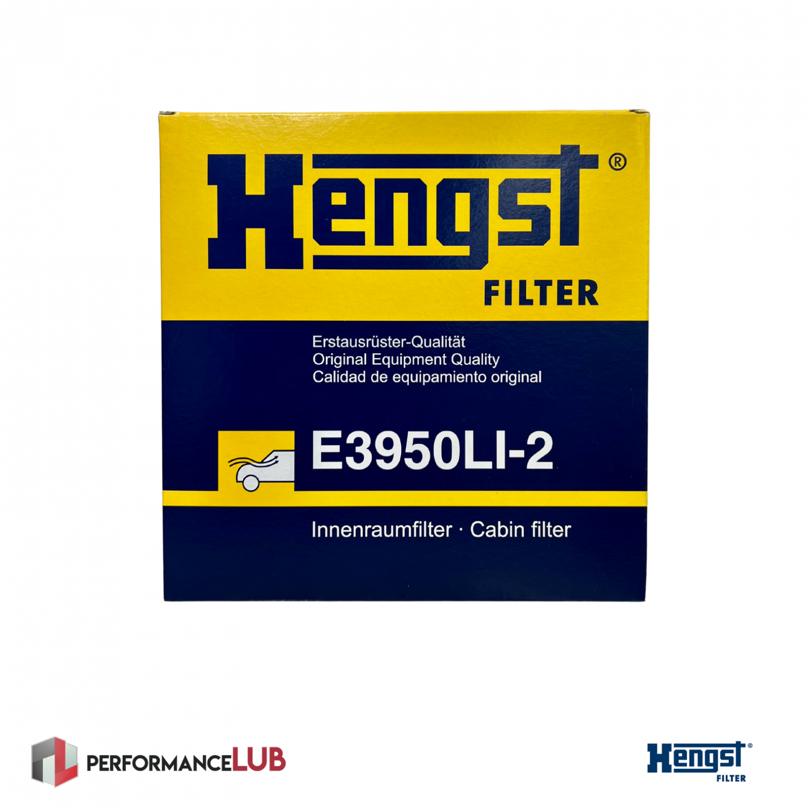 Filtro de ar da cabine - Hengst - E3950LI-2 - PerformanceLUB Lubrificantes Premium