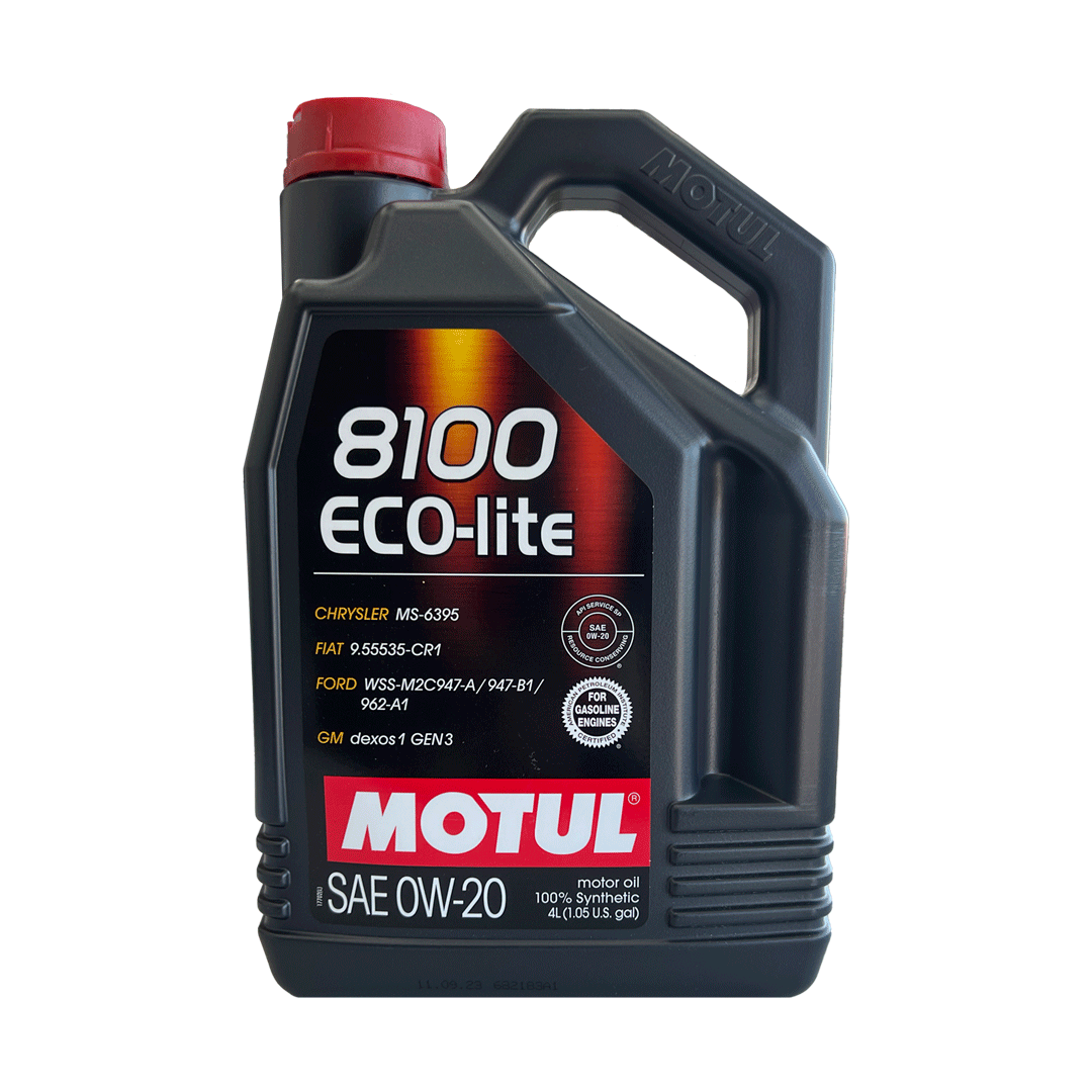 Motul 8100 ECO-lite 0W20 (API SP) - 4 litros - PerformanceLUB Lubrificantes Premium