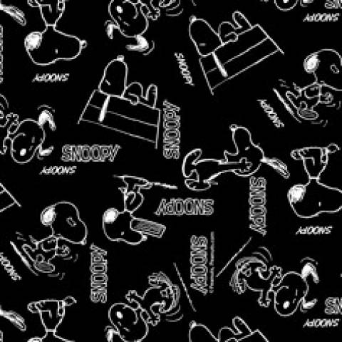 Snoopy Black and White