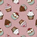 Cupcakes Fundo Rosa
