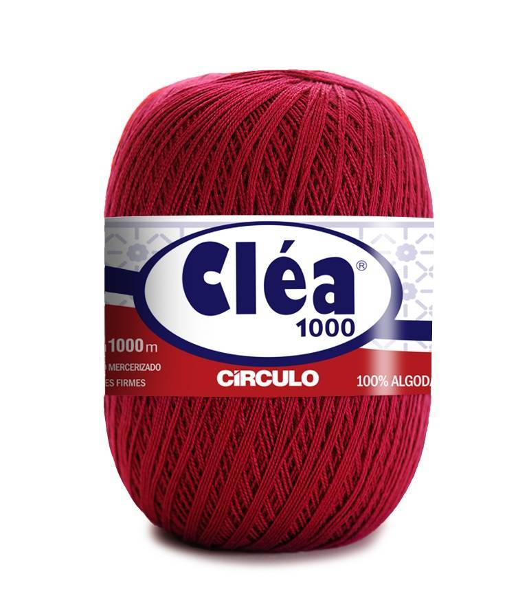 Clea 1000 Cor 3402 Vermelho Circulo - BAÚ DA VOVÓ