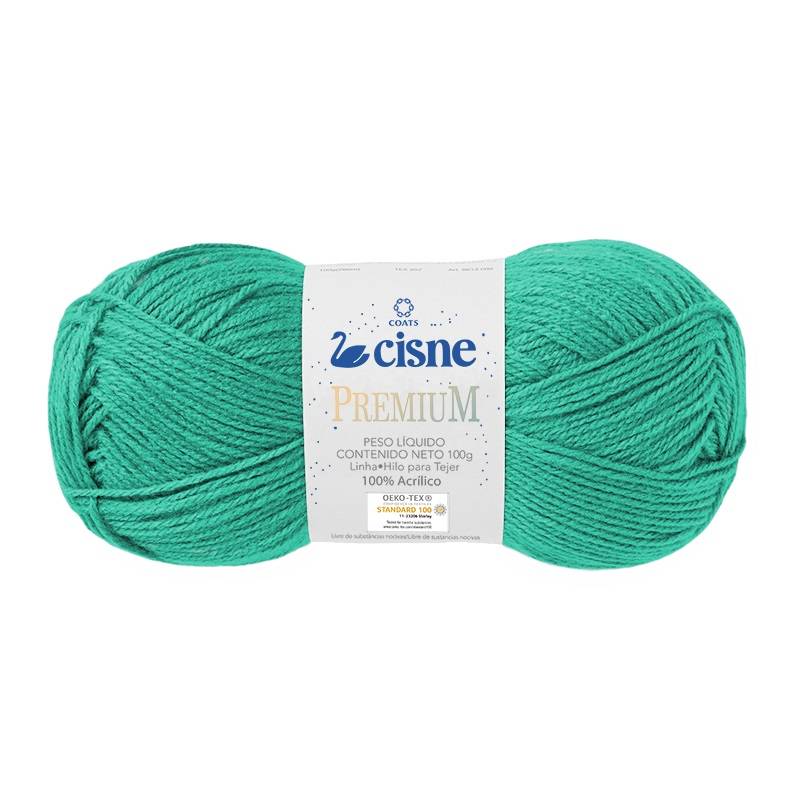 Lã Cisne Premium cor 160 Verde Turquesa 