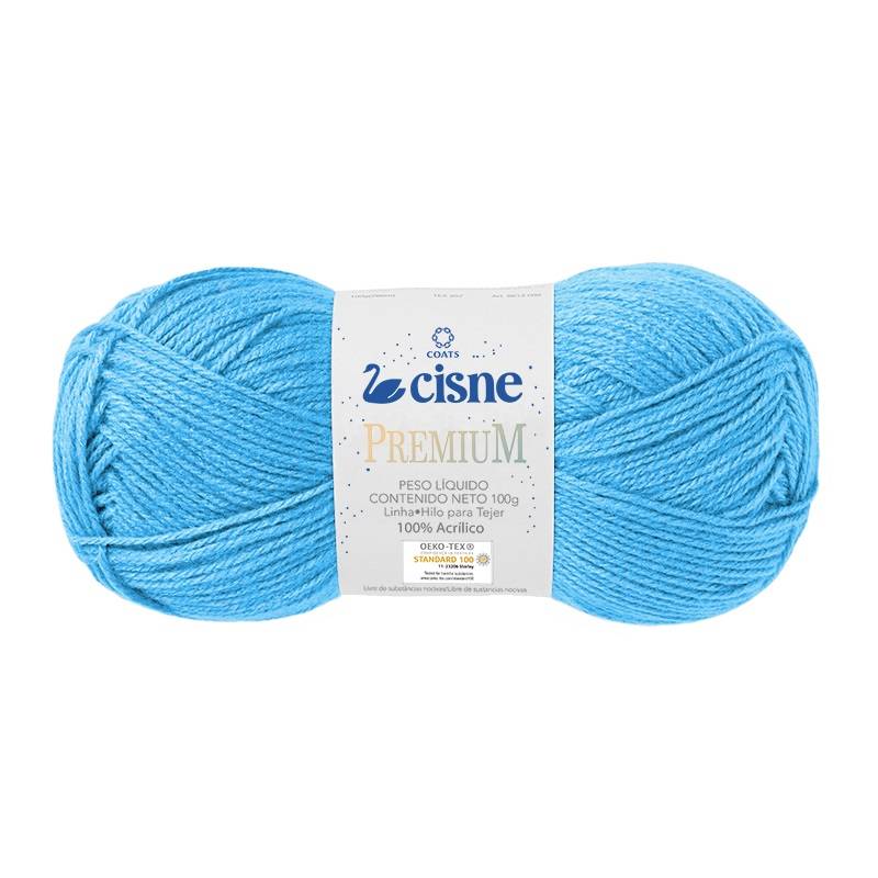 Lã Cisne Premium cor 6024 Azul Claro