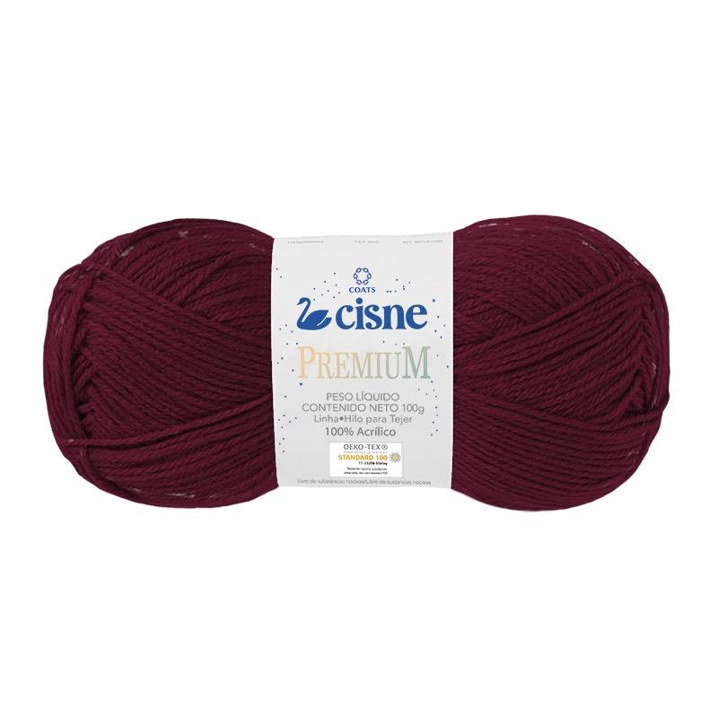 Lã Cisne Premium cor 13033 Bordo