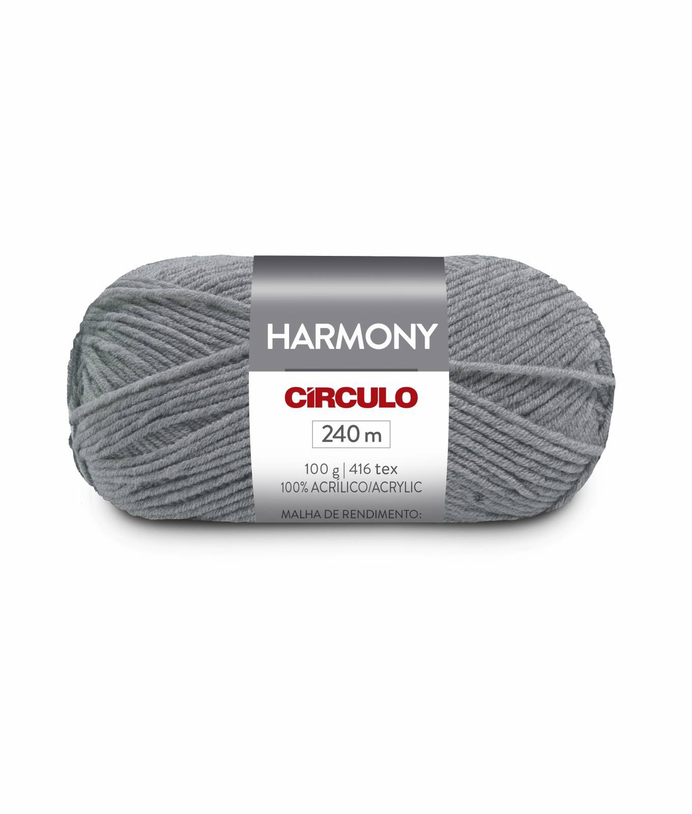 Lã Harmony cor 8473 Alumínio