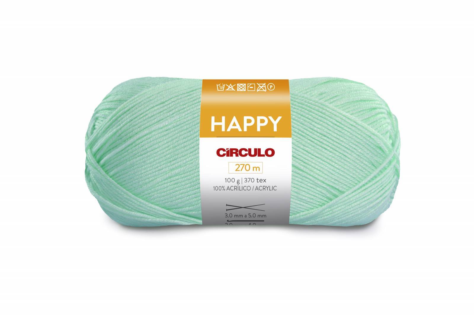 Lã Happy cor 2973 Verde Baby