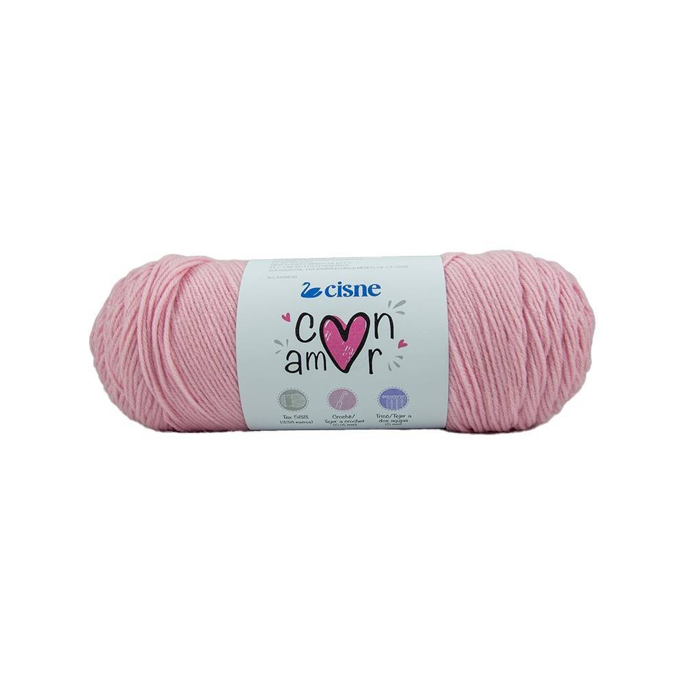 Lã Con Amor cor 14012 Rosa Bebê