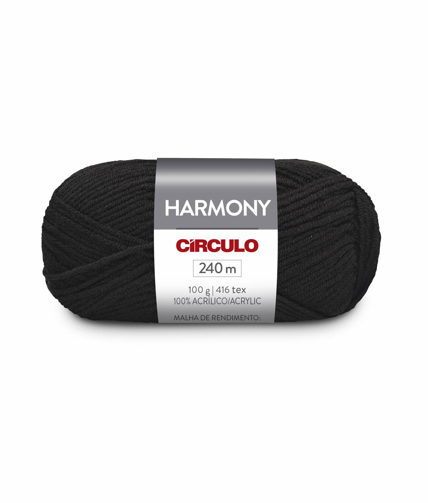 Lã Harmony cor 8990 Preta