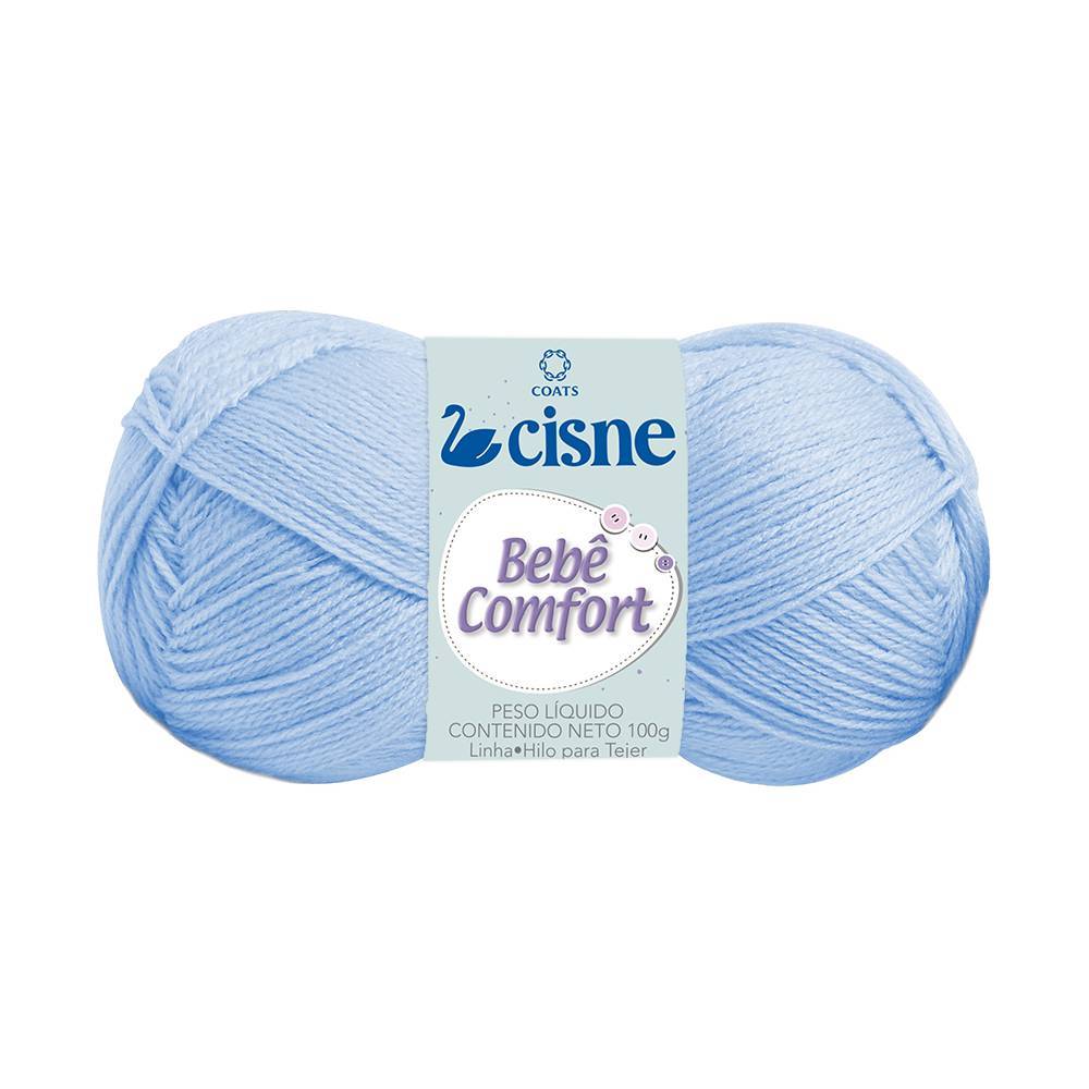 Lã Bebê Comfort cor 52 Azul Candy