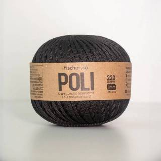 Fio Nautico Poli 3mm cor 8012 Preto