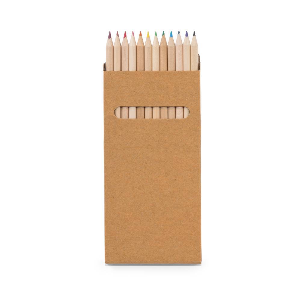 Caixa de cartão com 12 lápis de cor - Croco - HYGGE GIFTS