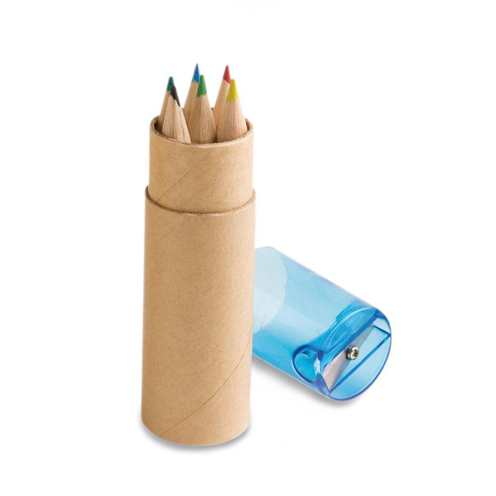 Mini lápis de cor Rols 6 cores - Hygge Gifts - HYGGE GIFTS