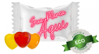 500 Balas de Brindes com a sua Marca - ECO