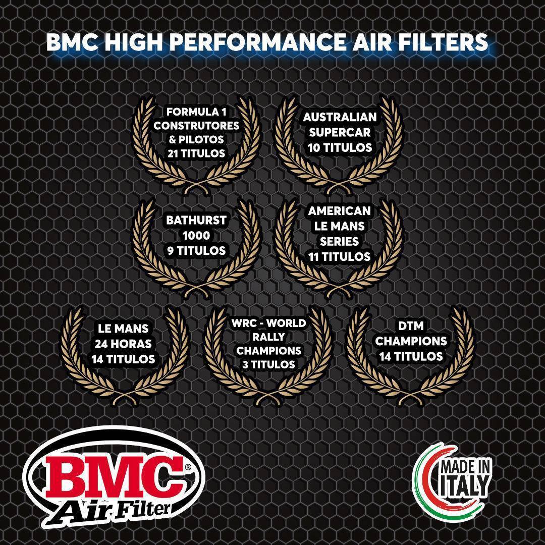 Filtro de ar esportivo BMC para automóvel - Fiat Bravo (198) - código FB543/08