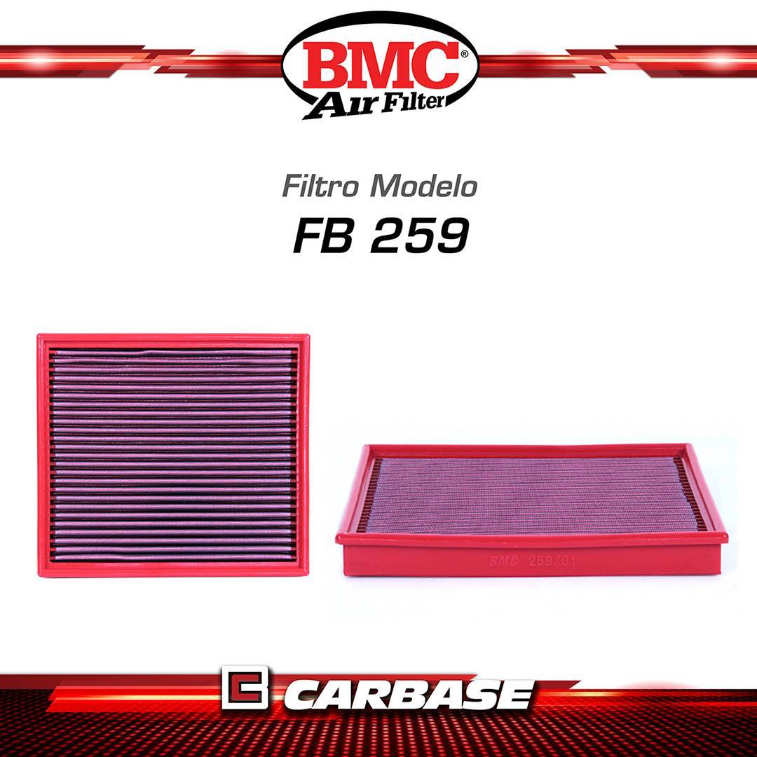Filtro de ar esportivo BMC  para automóvel - AUDI A6 (4A/C4) / A8 (4D) - código FB259/01
