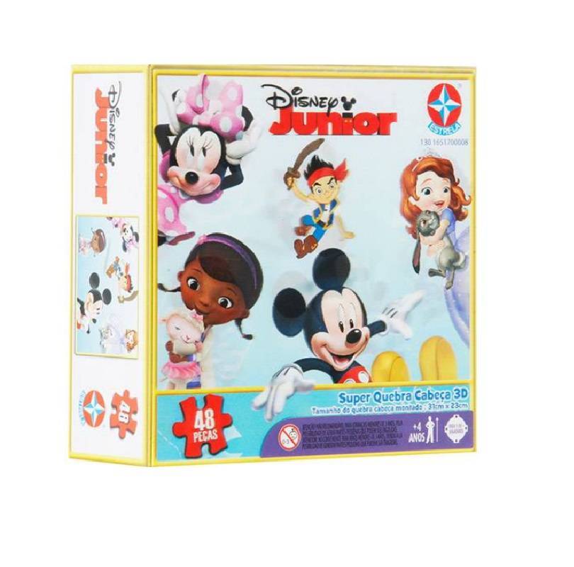 Quebra Cabeça 3D Disney Jr 48 Peças - Estrela