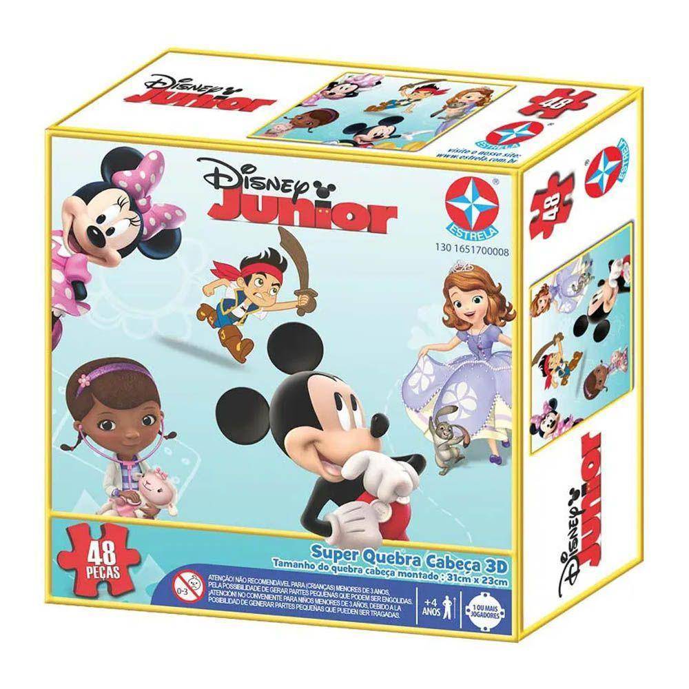 Quebra Cabeça 3D Disney Jr 48 Peças - Estrela