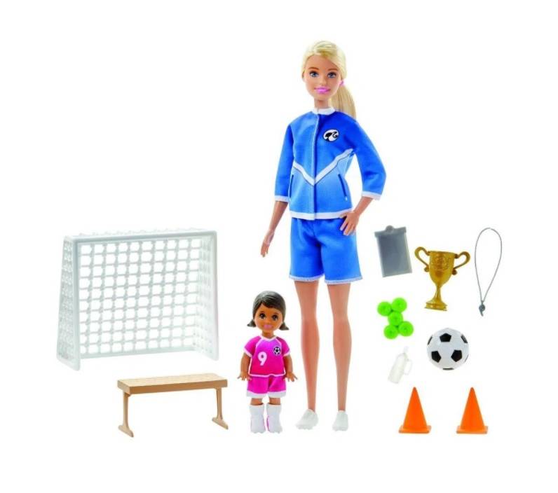 Boneca Barbie Treinadora De Futebol - Mattel