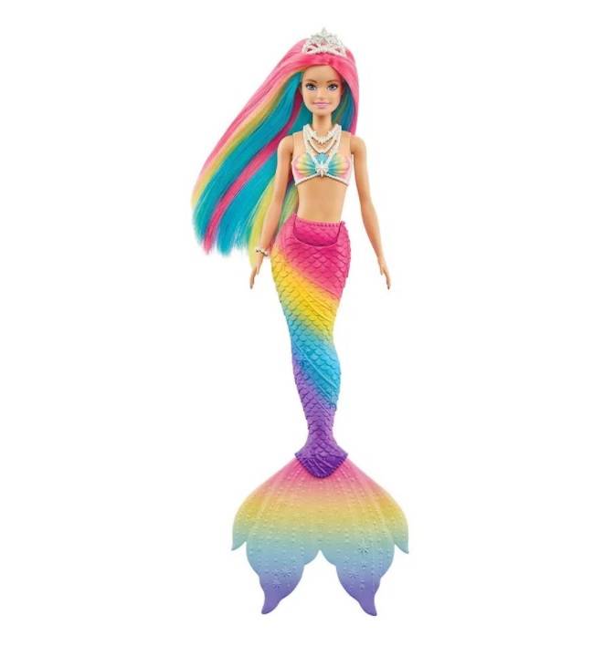 Boneca Barbie Sereia Muda De Cor - Mattel 