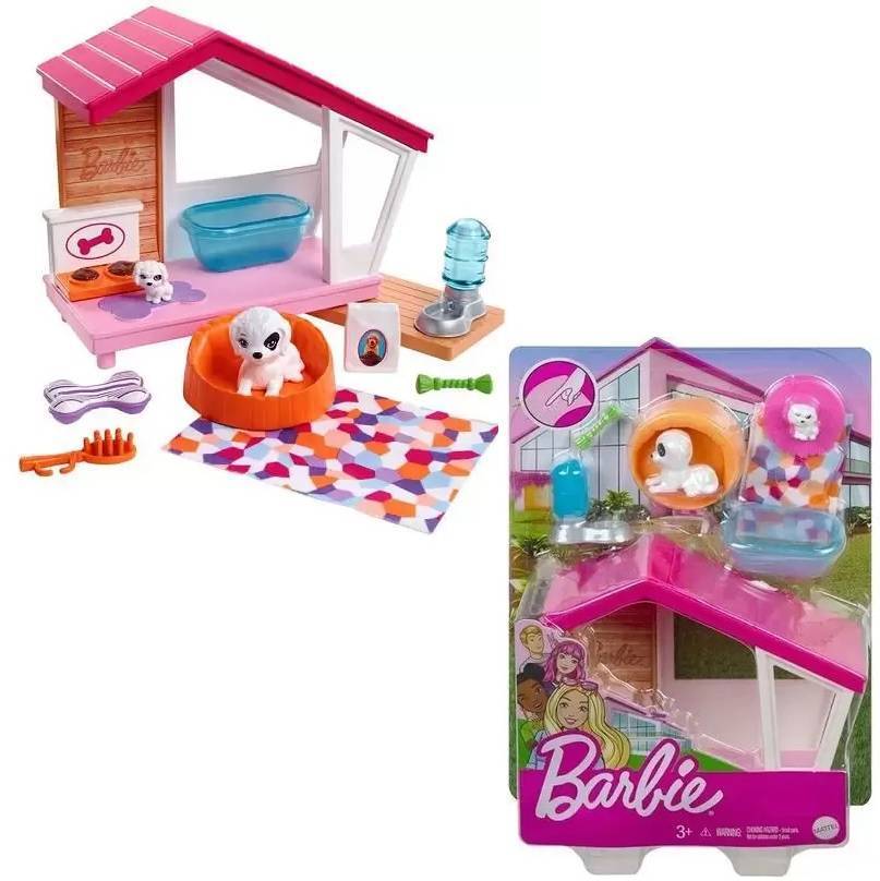 Barbie Conjunto Casinha Pets - Mattel