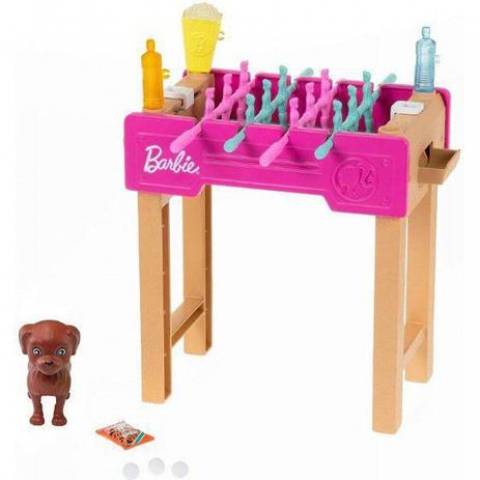 Barbie Conjunto Pebolim Com Pet - Mattel