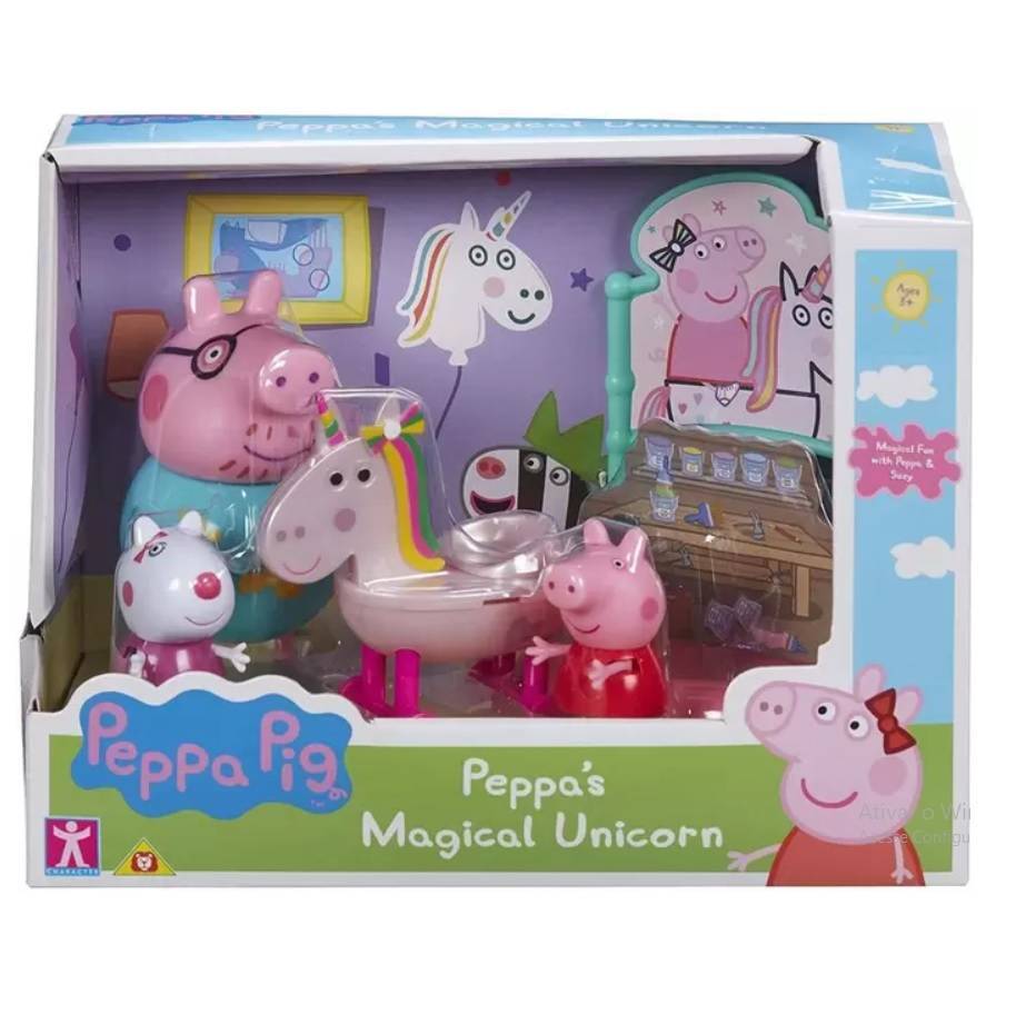 Peppa Pig Playset Temático Unicórnio Mágico - Sunny