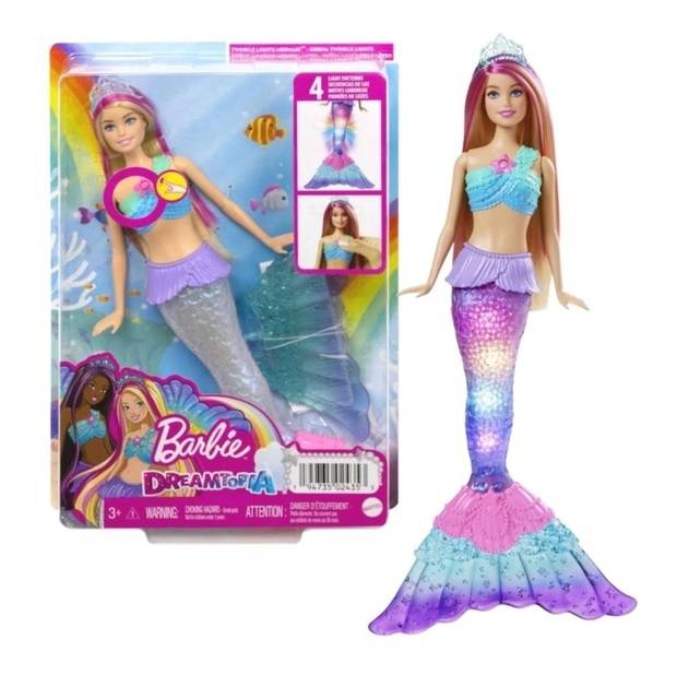 Boneca Barbie Sereia Dreamtopia Luzes E Brilhos - Mattel 