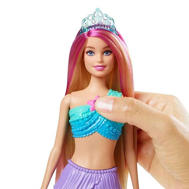 Boneca Barbie Sereia Dreamtopia Luzes E Brilhos - Mattel 