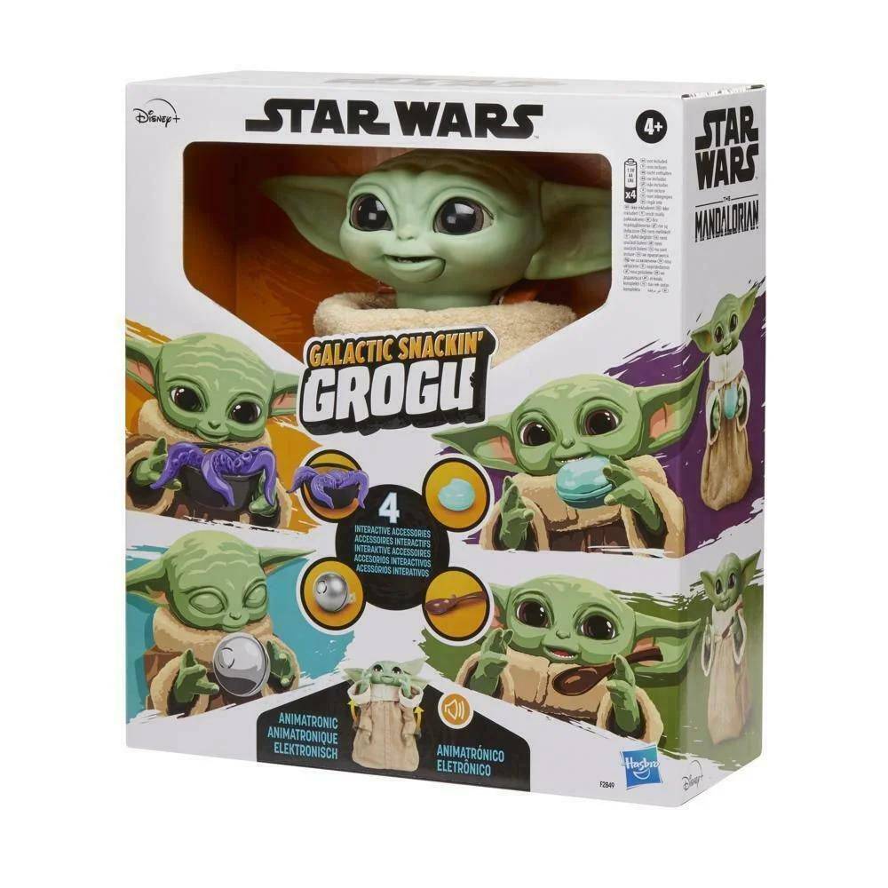 Boneco Baby Yoda Galactic Snackin Grogu - Hasbro