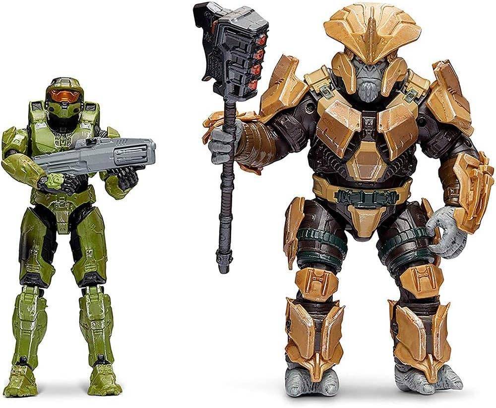 Boneco Halo - 2 Figuras Master Chief e Brute - Sunny