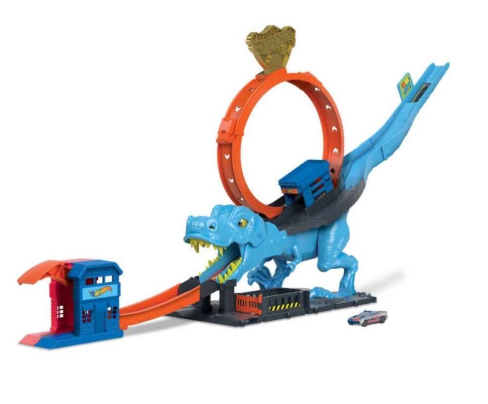 Pista Hot Wheels Mordida do T-Rex - Mattel