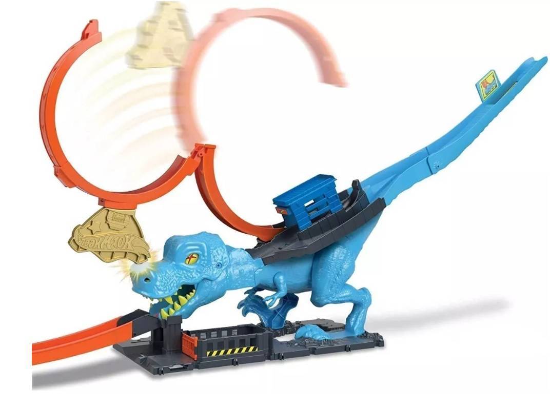 Pista Hot Wheels Mordida do T-Rex - Mattel