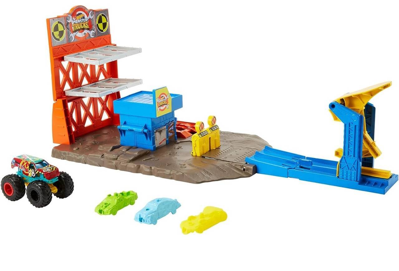 Hot Wheels Monster Trucks Estação de Explosão - Mattel