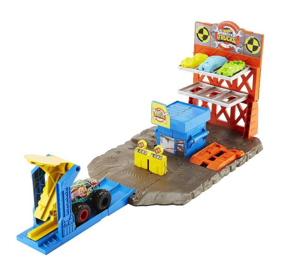Hot Wheels Monster Trucks Estação de Explosão - Mattel