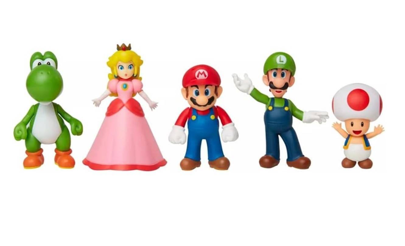 Kit Super Mario E Friends com 5 Personagens - Candide