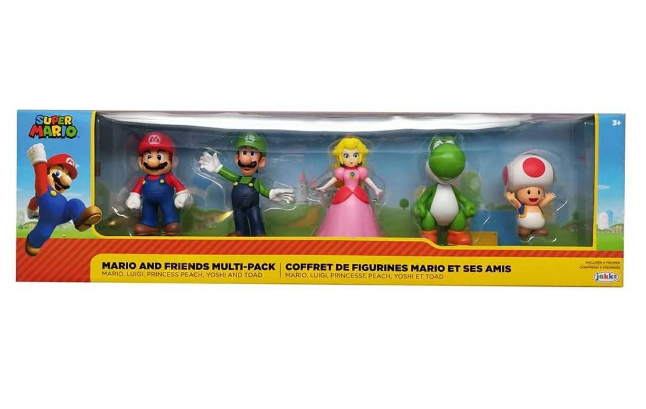 Kit Super Mario E Friends com 5 Personagens - Candide