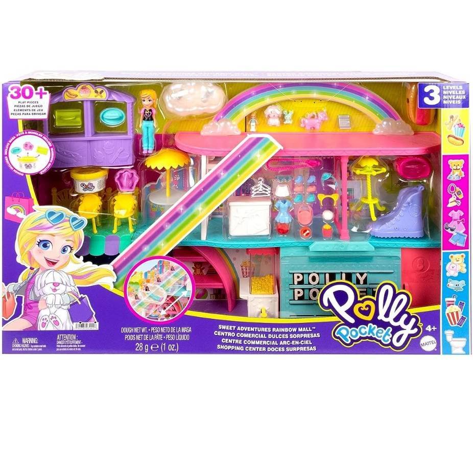 Polly Pocket Shopping Center Doces E Surpresas - Mattel