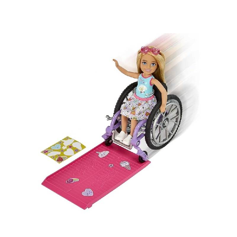 Boneca Chelsea Cadeira De Rodas - Mattel 