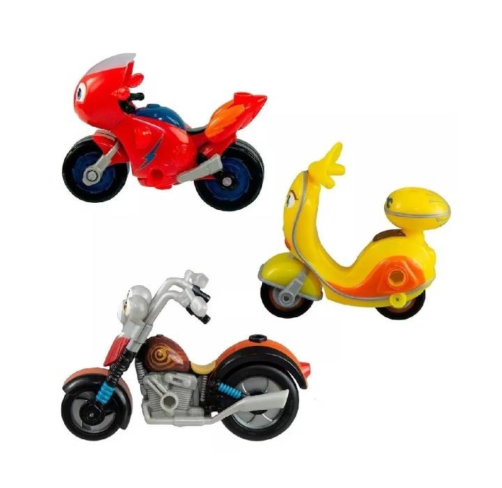 Ricky Zoom Kit 3 Motos Maxwell E The Bike Buddies - Sunny