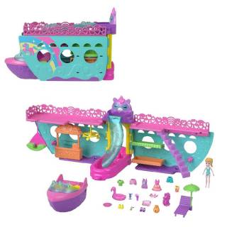 Polly Pocket Barco Unicórnio - Mattel