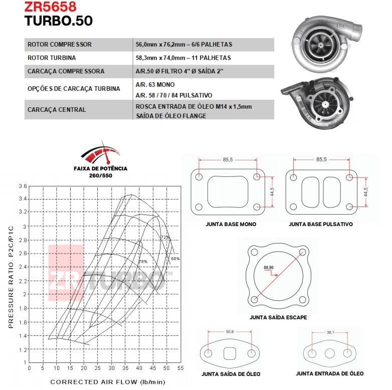 Turbina ZR .50 - ZR5658 - ITS Turbo